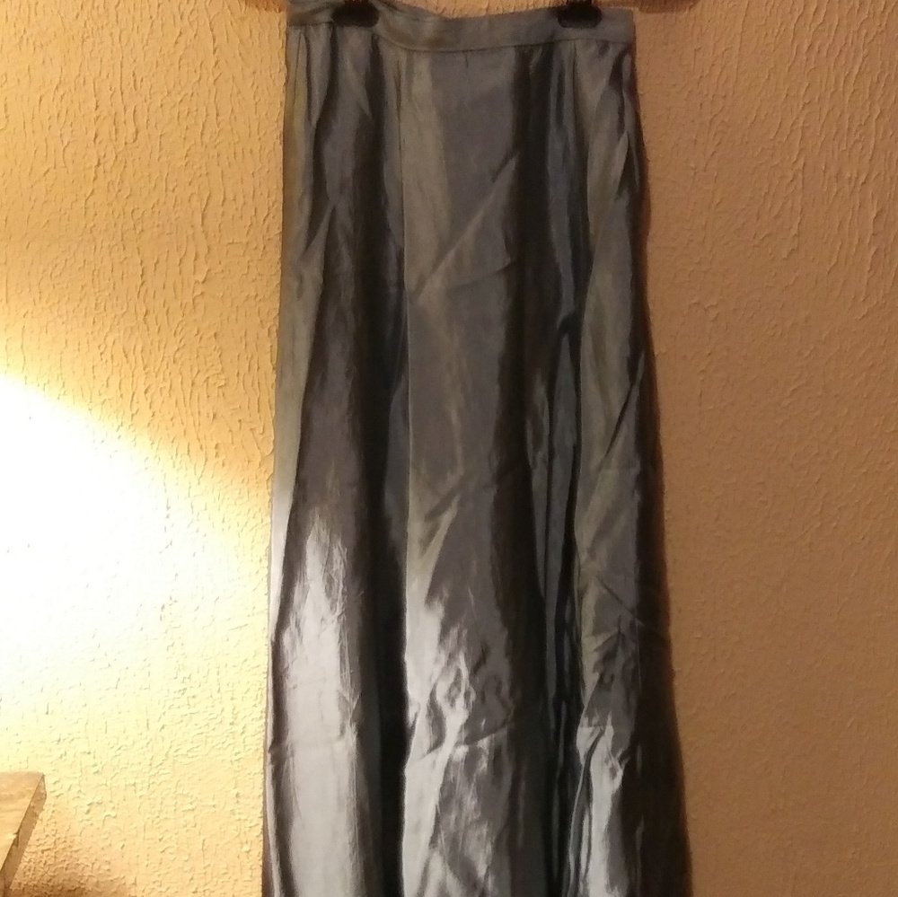 Silver formal skirt